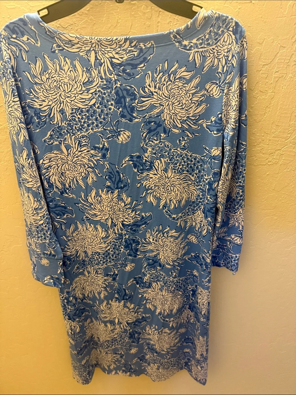 Lilly Pulitzer Blue and White Floral Tunic